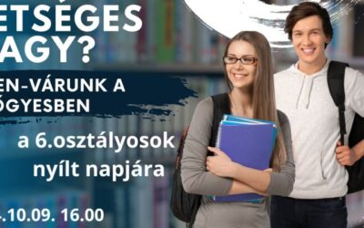 6. osztályosok nyílt napja