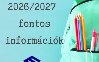 Tanévkezdési információk